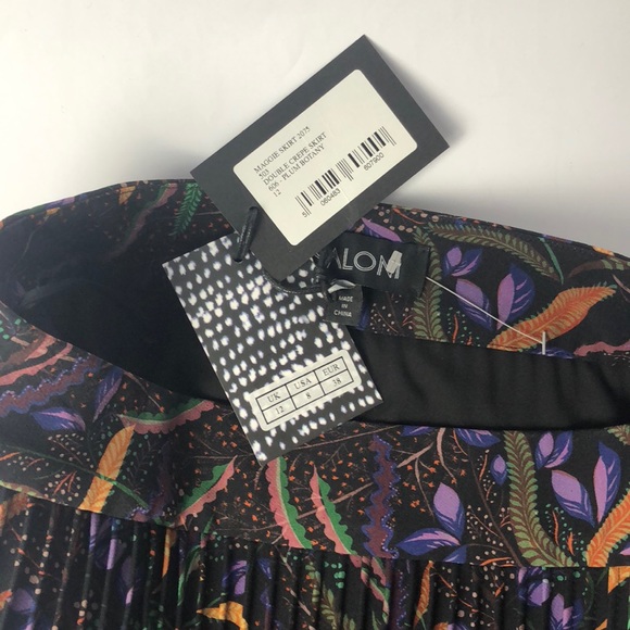 New Saloni Woven skirt Pleated Size 8 - Picture 4 of 7